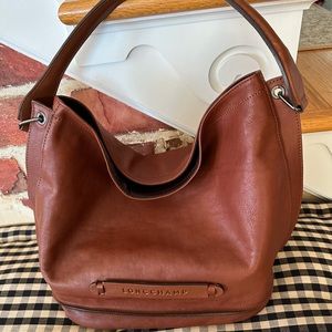 Longchamp 3D a Zippered Hobo bag, brown
